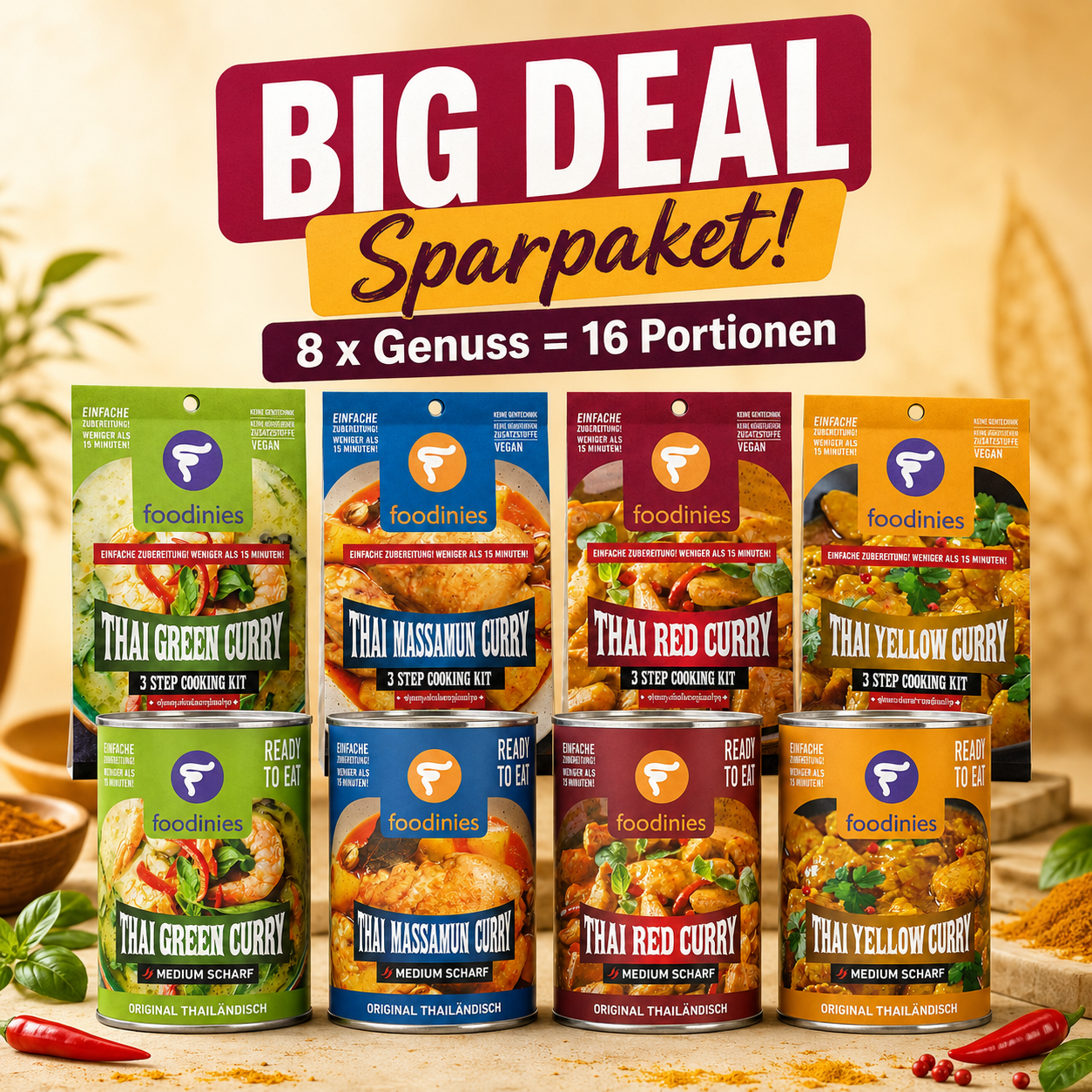 Foodinies Big Deal Paket – 8 Currys