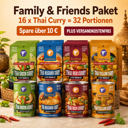 Foodinies Family & Friends Paket – 16 Currys = 32 Portionen