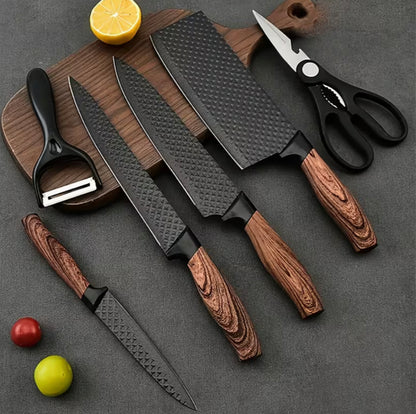 6-teiliges Premium-Messerset – markantes Design für deine Küche