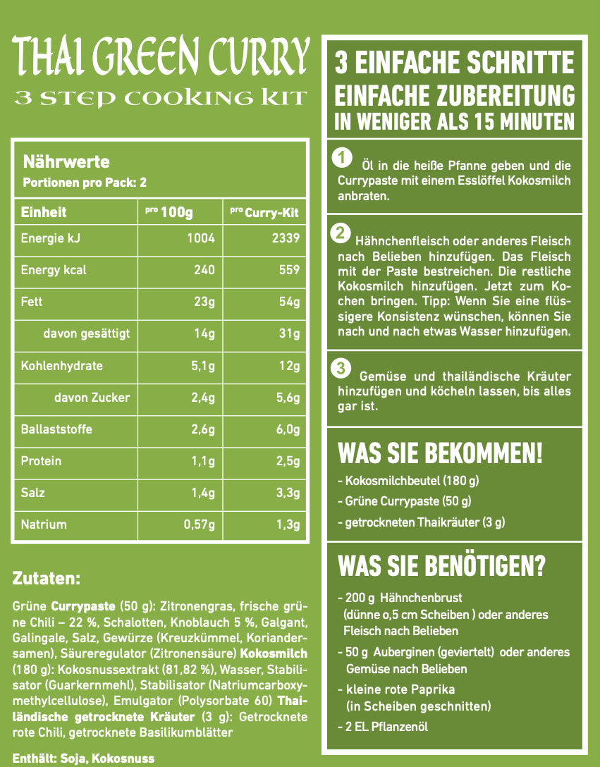Thai Green Curry Kit